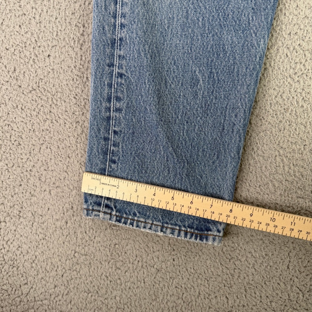 Vintage Levi's 501 Jeans Mens 36x34 Blue 90s Made in USA Custom Knee Patch Denim - Picture 4 of 11